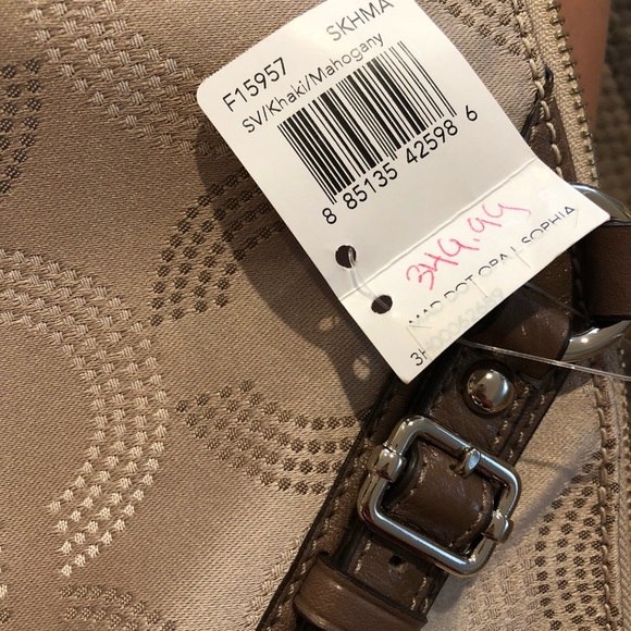 Madison Dot Op Art Sophia Satchel NWT - Picture 7 of 9